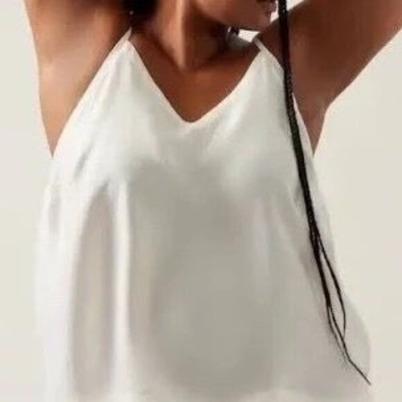 Athleta Other - NWOT Athleta Calm Cool Slip Dress Nightgown Magnolia White S Cottage Romantic
